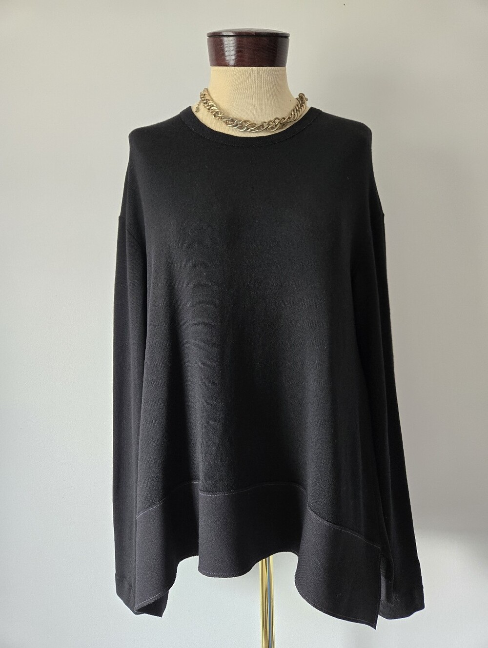 Maison Marie Saint Pierre GILLIAN 2 Asymmeteic Wool Jersey Tunic Top. Size 1